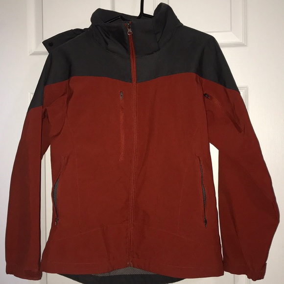 Women’s Orange and gray soft shell jacket - Picture 1 of 2